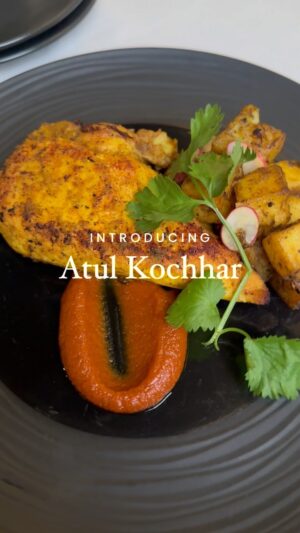 Atul Kochhar Instagram - We’re very excited to welcome chef @chefatulkochhar to Dishpatch. The Michelin-awarded chef behind restaurants including Tamarind and Benares, his cooking combines traditional culinary techniques from India and the best of British produce. For his Dishpatch debut, he brings two menus reflecting his elevated Indian cooking.

His first menu, A Journey Through India, starts with a chicken tikka pie – a signature dish Atul’s been cooking for 25 years! Then, a Keralan sea bass moilee flavoured with mustard seeds, turmeric and curry leaves. “The flavour profile is mild and rounded,” says Atul. “Perfect for anyone who loves korma.” Juicy lamb chops are rubbed in a Tamil Nadu spice mix with black cardamom and black stone flower. They’re cooked until crispy and tender, served with spiced lamb jus, cumin pulao rice and chickpea masala. For dessert, blueberry yoghurt pudding is baked and topped with almonds.

For his Kadhai Chicken Feast, start with sea bass fillets pan-fried and served on a creamy coconut sauce flavoured with fresh curry leaves. Next, tender charred chicken supremes alongside masala roast potatoes and a kadhai sauce made with tomatoes, garlic, coriander seeds, red chilli, and a pinch of fennel seeds for a little sweetness. To finish, his baked blueberry yoghurt pudding rounds out the meal.

#atulkochhar #dishpatch