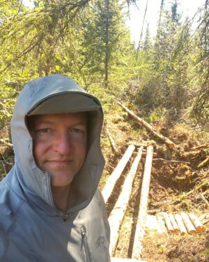 Atz Lee Kilcher Instagram - I could say this bridge is crucial for access to hunting and fishing and my very survival but really I just made it for fun and to take walks on it. #lifeordeath #hunting #fishing #remote #cantstopwontstop #building