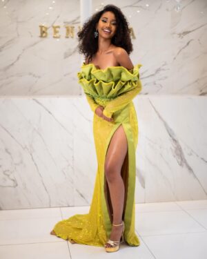 Audrey Ho-Wen-Tsaï Instagram - Cela fait maintenant 3 jours que nous sommes sur le territoire Guyanais et je suis tellement heureuse et fière de voir que les filles s’amusent et apprécient ce qu’elles vivent ,🥰🥰

Je n’ai eu que de bon retour de leur part et ce n’est que le début j’ai hâte que nous puissions découvrir la suite du séjour🤍

Le meilleur reste à venir !!✨

👗 @beneishaparis 
💄 @lindzyparis 
👠 @bellopasso_chaussures_et_sacs 
📸 @theblack._royalty 

#missguyane2023 #enroutepourmissfrance #green #frenchguiana🇬🇫
