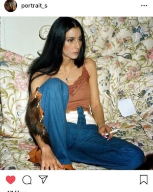Audrey Marie Anderson Instagram - I am reposting this because she is so hot in this picture I can’t stand it. Don’t be surprised if the next time you see me I have cowhide and feathers sewn to my jeans.