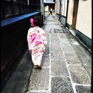 Audrey Marie Anderson Instagram - She LOVED the kimono.