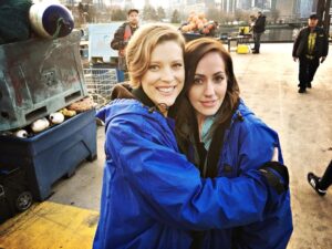 Audrey Marie Anderson Instagram - I met this lovely lady over a year ago on an airplane, two strangers chatting away about all things life. Cut to us on set together this week. Love that! @zibbyloo #TheFlash #SmallTownDicksPodcast