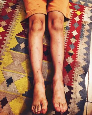 Audrey Marie Anderson Instagram - I’m guessing he showered twice in four weeks? Evidence of a good time!