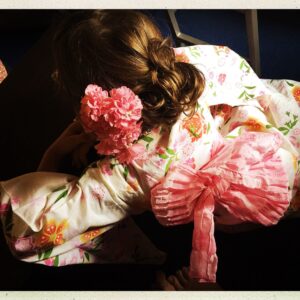 Audrey Marie Anderson Instagram - She LOVED the kimono.