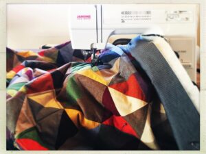 Audrey Marie Anderson Instagram - This is not an advertisement for Janome. I would just like to announce that I am doing it. I started this quilt five years ago for my son and now I am finally going to to finish it. Hoping it will make it under the Christmas tree. 🎄🤞