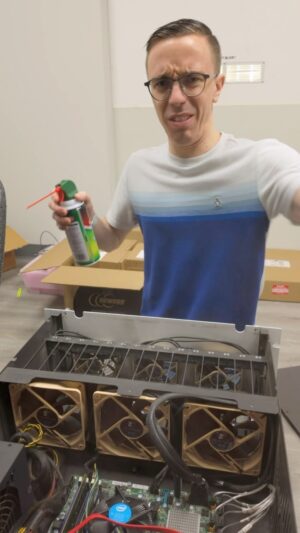 Austin Evans Instagram - The 300TB upgrade
