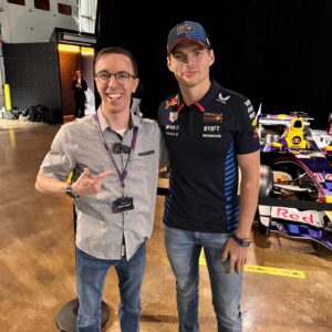 Austin Evans Instagram - Unbelievable day at the launch of the @redbullracing RB20. Video coming soon(ish) but huge shoutout to @redbullusa for the invite…I can’t wait to show you some of the stuff I got to experience.