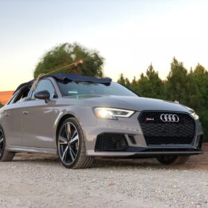 Austin Evans Instagram - Said goodbye to an old friend today. 😢 The RS3 was the first new car I ever bought back in 2017. It’s the car I learned to drive on the track, I got married in it and had a lot of great times together. Time marches on though and as much as I hate to admit it lately I haven’t been able to drive it as much as I should.

Off to a new home. 🫡