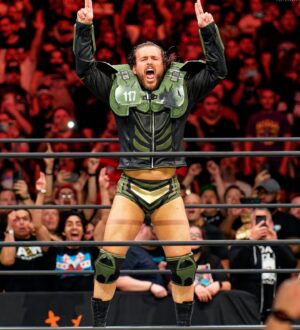 Austin Jenkins Instagram - One day, I will finish the fight. Two of my biggest passions combined on one of the biggest nights of my career. I think we’re just getting started… @allelitewrestling @halo 

Captured by @scottlesh724