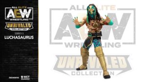 Austin Matelson Instagram - This is a big moment in dinosaur history. Happy to be a small part of it. #aewunrivaled #actionfigure #dinosaur #history #luchasaurus #allelitewrestling
