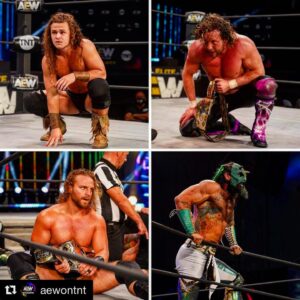 Austin Matelson Instagram - #Repost @aewontnt
So we've been thinking, who from this match has the best hair? (facial hair included)