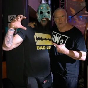Austin Matelson Instagram - If it wasn’t for wrestlers like @realscotthall  giving my childhood something to believe in I wouldn’t be where I am today. #jerichocruise #thebadguy