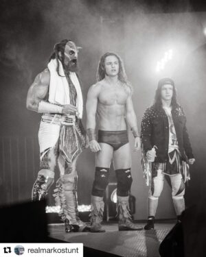 Austin Matelson Instagram - #Repost @realmarkostunt with @get_repost
・・・
Always focused on what’s ahead of us

#jurassicexpress #aewdynamite 📸 - @jvdaphotography