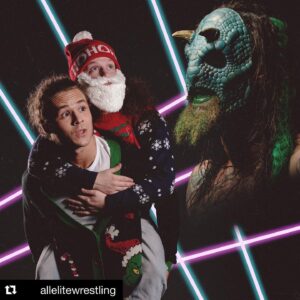 Austin Matelson Instagram - #Repost @allelitewrestling with @get_repost
・・・
Merry Christmas & Happy Holidays from the boys and dinosaur of Jurassic Express!

More of these photos will be released throughout the day today

New location announcement coming later today!
