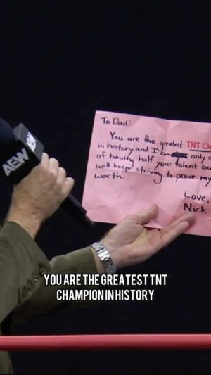 Austin Matelson Instagram - @christian4peeps received a heartfelt Father’s Day card from @thenickwayne during #AEWCollision!