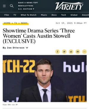Austin Stowell Instagram - I promise you I’m much happier than this picture about the news. Many thanks to @lisadtaddeo for her brave undertaking and the stories she has shed light on that I have no doubt will bring many peace and provide strength in the continued battle of the female identity. I’m so very proud to join. @variety @showtime