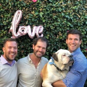 Austin Stowell Instagram - Happy #nationalsiblingday from The Three Chins! There was a time when I wished I didn’t have older brothers but little did I know how useful you would be in learning how not to get caught. To the Villa Villekulla, mmmmm BEER!, and enjoying every sandwich. Love you guys 🧔🏻 🎉 👨🏻 🥳 🧑🏻