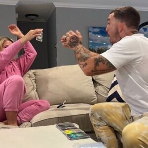 Austin Vanderford Instagram - Sh*T got real, real quick 🤣 @paigevanzant 🔗 in- BYOHH