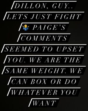 Austin Vanderford Instagram - I’m sure there will be some corny excuse “who is he?”, “he doesn’t have a following”, “he lost his last fight”, “not the same weight class”…. Blah blah blah 😑 @dillondanis