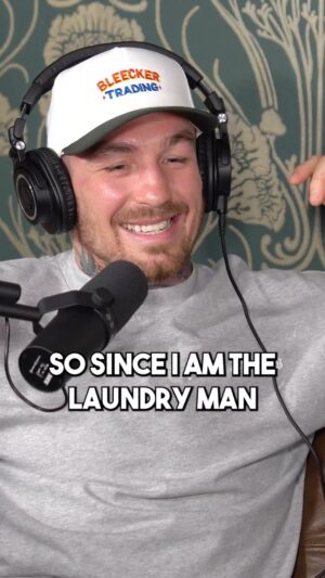 Austin Vanderford Instagram - @austinvanderford is the laundry bitch 😂 
Comment below “chores” that you divide and who does what. 
.
Subscribe to our YouTube channel and listen every Wednesday at 12pm EST anywhere you get your podcasts. All links in bio