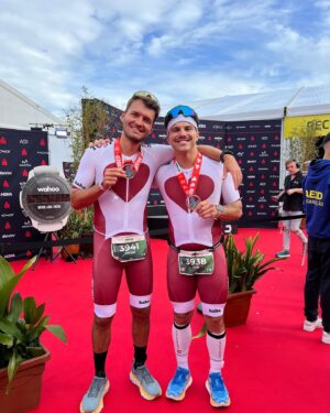 Average Rob Instagram - finished my first half ironman with the legend @milancools ❤️ can’t wait for the next one
