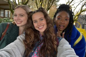 Avery Konrad Instagram - Honor Society BTS ✨🧡💅🏻