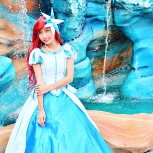 Ayaka Morikawa Instagram - アリエルのコスプレしたよー♡
ドレス姿にしました。
人魚バージョンの衣装もあるから今年着れたらいいな((o(｡>ω<｡)o))
#リトルマーメイド #ディズニー #Disney #ハロウィン #ハロウィン仮装 #ディズニー仮装 #アリエル