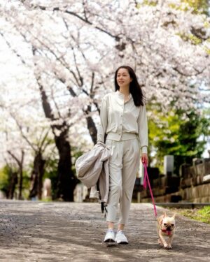 Ayako Kawahara Instagram - SAKURA
#tokyo #cherryblossom #spring #桜 #フレンチブルドッグ