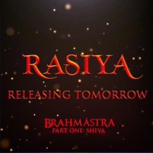 Ayan Mukerji Instagram - RASIYA… Releasing Tomorrow 🤞❤️💥

Rasiya was composed by Pritam Dada as the Love Theme for Shiva and Isha in Brahmāstra!

If you’ve watched the movie (which I hope everyone has ☺️), then you’ve already heard the main melody of Rasiya - which has been used in different forms through the movie!

A lot of people online have been asking us for the full song, so heartfelt apologies from Team Brahmāstra for taking so long to put it out…

To make up for it, we have created more than one version of the song, all of which we love and are looking forward to releasing in the days ahead…

But first up… Tomorrow… First and Main Version of Rasiya is out ! We hope you enjoy it 🤞🕉💥

#rasiya #brahmastra