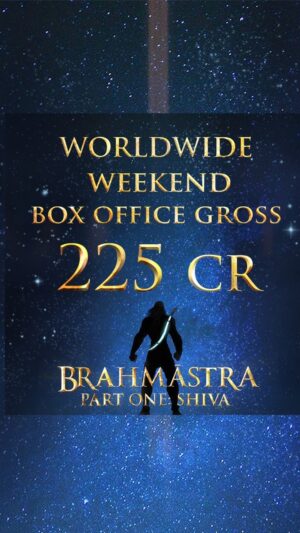 Ayan Mukerji Instagram - Brahmāstra has gotten off to a great start with audiences over its first weekend !

The feeling is only of Gratitude, and more Gratitude - for our Audiences! ❤️💥

The Acceptance from Audiences - is the only reward we work for at the movies. 
The Future of the Brahmāstra Trilogy, and the Astraverse, eventually lies in the hands of our Audience, and this weekend we have received back from them… Light - for the years of work that went into this Venture!

I feel proud that we managed to create a great energy at the cinemas over the last 3 days, with people coming out and sitting together jointly - to watch a very new kind of movie for our Cinema, one which takes Technology to the next level, and does it while retaining the soul of Indian culture and spirituality. 

We were also the #1 Movie at the Global Box-Office this weekend… another source of pride, excitement and progress, for us!

Putting out good energy for the next few weeks of Brahmāstra’s Journey at the Cinemas… and also for the Love of Movies doing well in general, the most popular art form of our times, one that entertains and should unite us ! 🤞🕉🧿💥

#brahmastra
