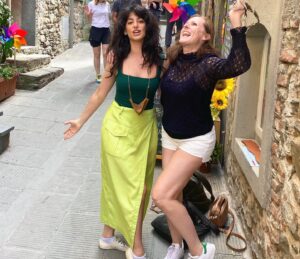 Ayden Mayeri Instagram - in honor of SPIN ME ROUND coming to Hulu - more pics of us working hard italian style 🪐