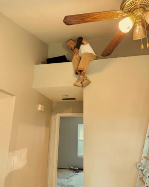 Aylya Marzolf Instagram - Renovating a house and building more than a deck. Swipe through to see what else we’ve been making…. 🏡