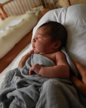 Aylya Marzolf Instagram - Our perfect angel baby boy, Mosey Mai ❤️

4.11.24 // 8 lbs 13 oz