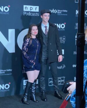 Aymeric Jett Montaz Instagram - What a great night this was🥰 It was great uniting with the cast of Anne With AN E after many years apart ❤️❤️

Thank you so much to 
@lechateaukaranta for the peaky blinders inspired outfit and thank you to @magillhats for styling the hat 🤘🤘