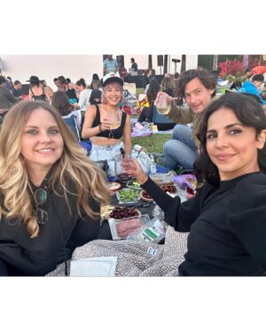 Azita Ghanizada Instagram - Summer’s been a complicated one for sure. 

Chaotic, poetic, sparkly, dark.  New things show up 🤍 and old things lurk to pull you deep into your humanness. 🖤

But you get bangs, (realizing they legit trauma bangs) show a little leg, say yes to the drinks and the friends, kiss your therapy pup, and honor all the moments with a fit check mirror selfie. 

💛🌞☀️ #maincharacterenerg #summer #mirrorselfie #look #inspo #styleandthebeach #styleinspiration #notablogger #onstrike 🤷🏻‍♀️