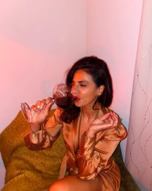 Azita Ghanizada Instagram - June Gloom 🩶🖤🍷