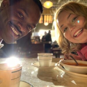 B.K. Cannon Instagram - Late nights with @jordanechristie were always fun. Grueling sometimes, but such fun. #BehindtheScenes #WhyWomenKill