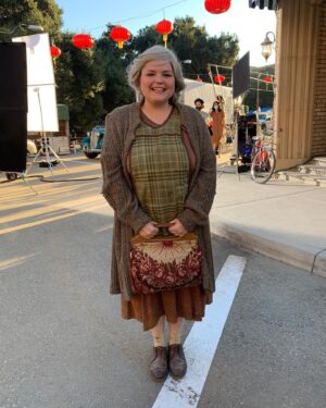 B.K. Cannon Instagram - I thought you’d want to see some old lady content (if you haven’t seen the show then this will make 0 sense). Her name is Marge and she is a terrible cleaning lady 🧹🪣 #WhyWomenKill #BehindtheScenes