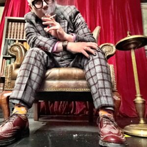 BD Wong Instagram - Finishing off our penultimate week. Having a great time on this World Premiere of #KateAttwell's Hilarious and Haunting play #BigData @kadatt at @actsanfrancisco #tonirembetheater until MARCH 10. "Insight" Glasses and "Aiden" Derby brogues by my hero @fluevog Big Data Costume Designer @lydiatanji