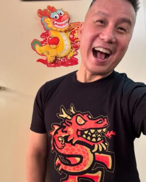 BD Wong Instagram - Happy #lunarnewyear everybody! I'm wishing everybody a prosperous and healthy new year full of joy and extremely pleasant surprises. #gunghayfatchoy Let's be happy and kind and share what we have. ❤️ tshirt by @sumofishdesign I LOVE IT. #goniners