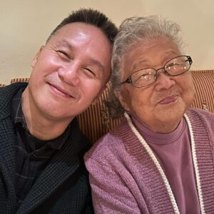 BD Wong Instagram - So I spent a week chasing my resilient mom, who took a bit of a tumble and seriously slashed up her leg. But look at her now! She really spends a lot of her energy making sure nothing gets in her way; always has. Very relieved her wounds are healing properly and she doesn't need the oxy anymore! We spent a few days not moving, then after a doctor's appointment graduated to lunches and even shopping (thanks to a trusty wheelchair). We even reorganized her kitchen and purged some stuff. She has a glass of white wine at 5 o'clock sharp and a record breaking collection of paper shopping bags waiting patiently to be repurposed. Look at that punum!