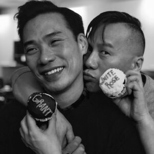 BD Wong Instagram - HAPPY BIRTHDAY TO GRANT CHANG ONE OF MY FAVORITE PEOPLE IN THE WHOLE WIDE WORLD. I love ya @hipcatg boy have we had some good times on and off set. #grantrose @whoismrrobot