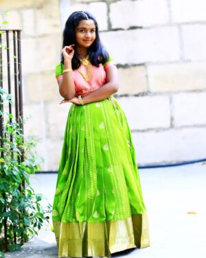 Baby Kaavya Instagram - Simply me.

👗 Beautiful stitching @fashionfeathers_f2 

#kaavya #kaavyahoney #mahanathi #narmadha #function #wedding #family
