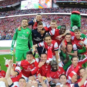 Bacary Sagna Instagram - Because memories stay 😍, 6 years ago today... 16th/17th may 2014. That was a craaaaaazy day isn’t it 😅. Not only because of the scenario of the Fa Cup final...but because i knew it would probably be my last game with @arsenal .. a total mix of emotions. Feeling 🤲🏾 Blessed 🤲🏾 #facupfinal2014 #arsenal #winners #winningfeelsgood #farewellgame #wembleystadium #mybrothers