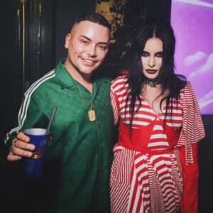 Baga Chipz Instagram - Love me abit of @bombshell_club 💣 
Here’s me with the queen of the lallys! @hrhprincessjulia ❤️
📸 @shotsbyaimee_