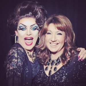 Baga Chipz Instagram - An icon and a friend 🔥🔥🔥
@thejanemcdonald is what I like to call.. The dogs Bollox! What a voice! ❤️

📸 @chrisjepson
