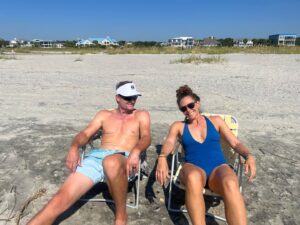 Bailey Chase Instagram - Thank you South Carolina!! For an awesome beach vacay with a ton of family for my in-laws 50th!! We had many beach days, dolphin cruise, golf, tennis, golf cart and bike rides to hold the kids til next Summer. Also ran into my long lost buddy at the local sandwich shop @colehauser22 😎