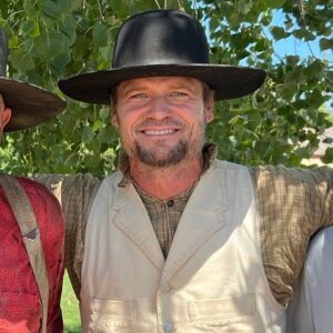 Bailey Chase Instagram - Not sure when I’ll post about work again with the impending strike so let’s sign off with a great day of riding and working with the maestro that is Barry Corbin. Thank you to the cast, crew, producers and director @kr_spurgeon for all your efforts in bringing Sod and Stubble to life. 🙏🏻