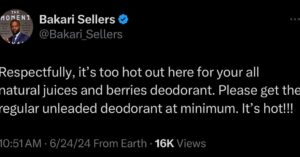 Bakari Sellers Instagram - A PSA. Necessary messaging. Tell your friends.