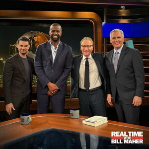 Bakari Sellers Instagram - #StartTheClock: Tonight’s episode of Real Time with @BillMaher feat. @speakermccarthy, @officialbenshapiro and @bakarisellers is now on @HBO   @streamonmax! 

Watch the conversation continue after the show on #RTOvertime @ the #RealTimeHBO YouTube channel.